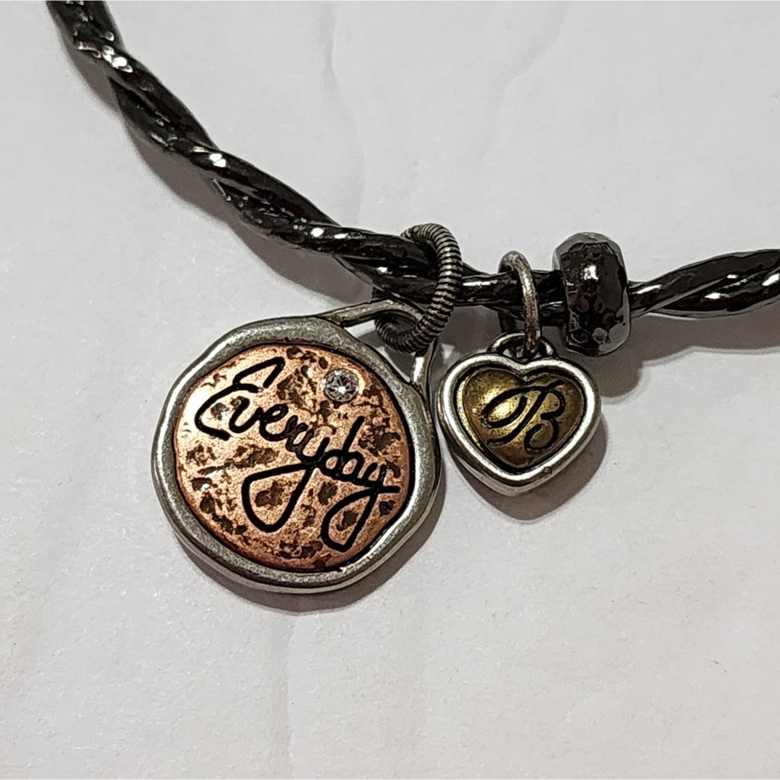 Brighton “everyday find the beauty” mixed metals charm bracelet