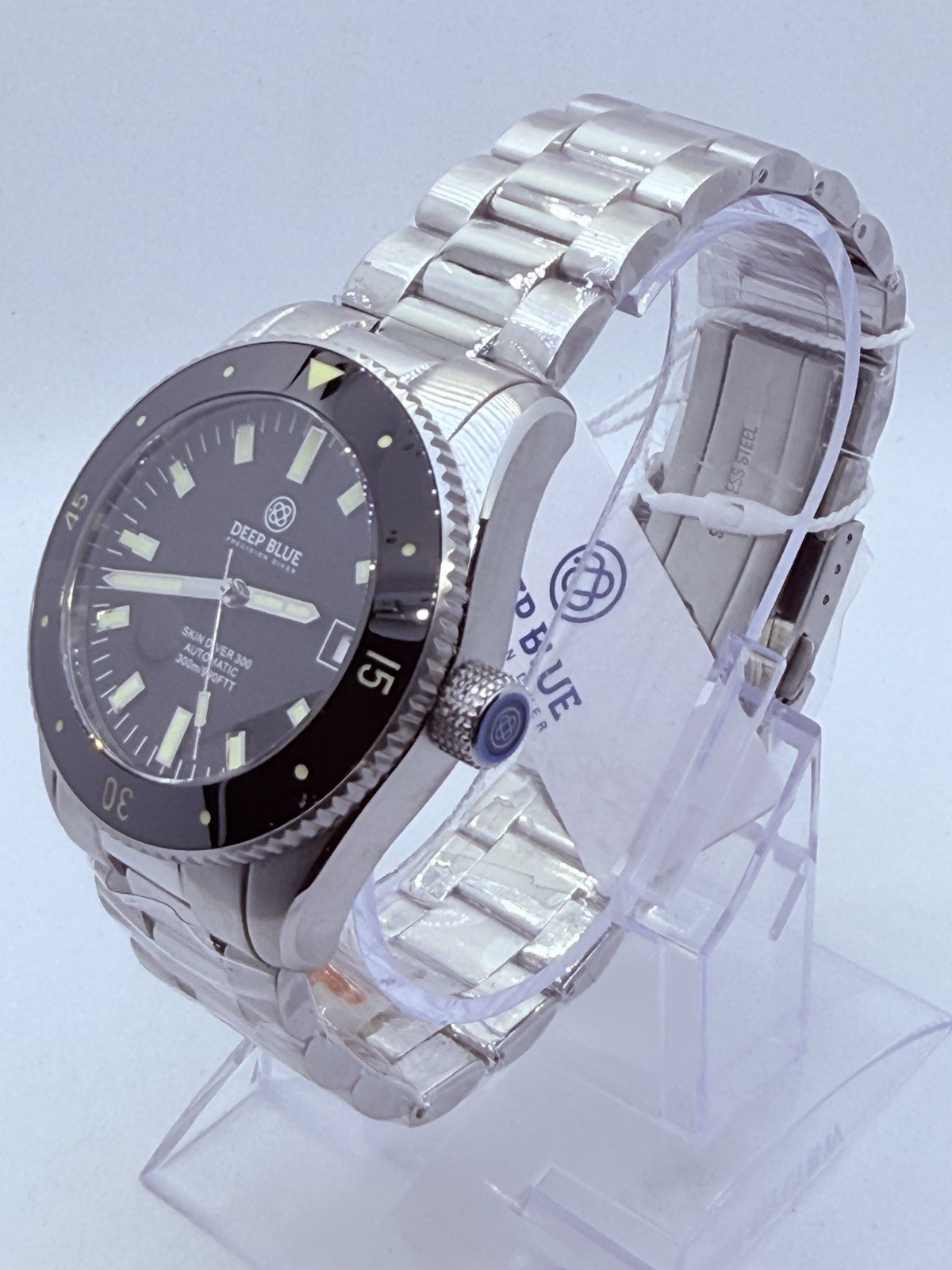Deep Blue SKIN DIVER 300 40MM AUTO VINTAGE DIVE WATCH-STICK HOUR MARKERS‼️NEW‼️