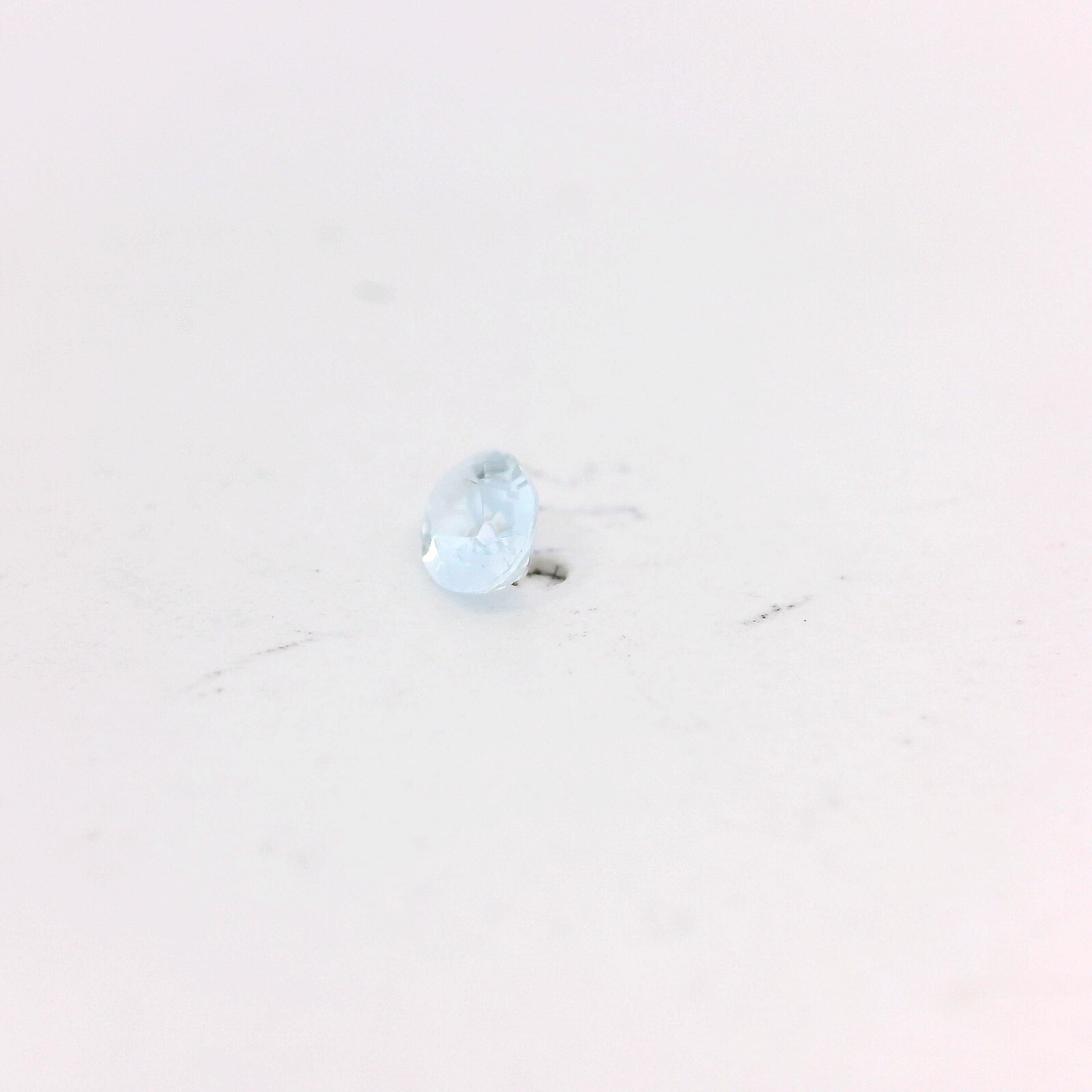 0.23ct Oval Cut Lab Created Light Blue Aquamarine Gemstone 5 x 3mm