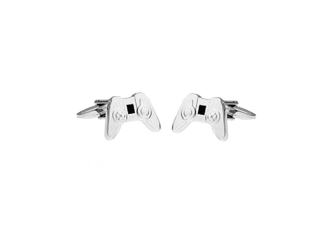 Video Game Controller Pair Cufflinks Wedding Fancy Gift Box & Polishing Cloth