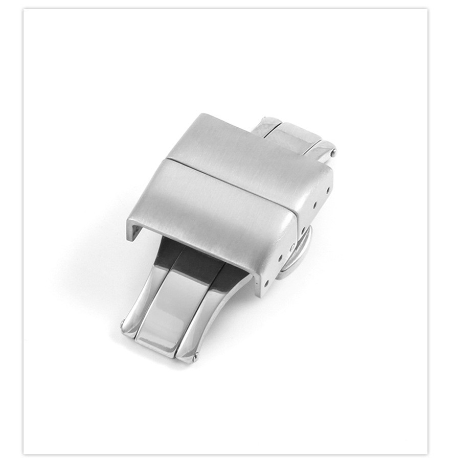 High Quality Stainless Steel Butterfly Clasp Double Press Watch Buckle 18mm 20mm