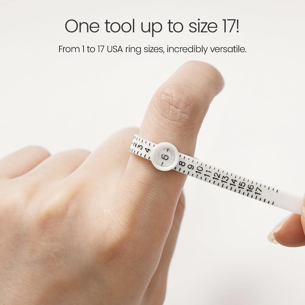 Portable Magnifying Ring Sizing Tool in Pink – Ideal for All Finger Sizes
