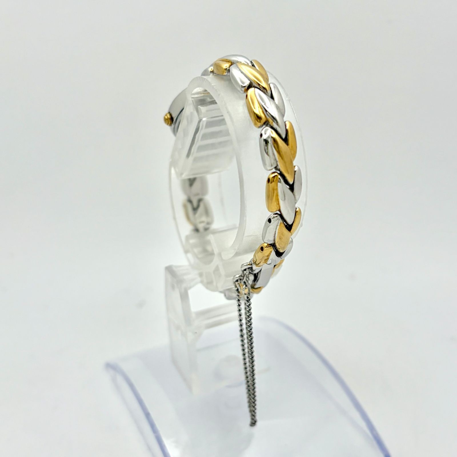Good Condition New Battery SEIKO TISSE 1P Diamond Ladies Wristwatch Oval 1F20 50