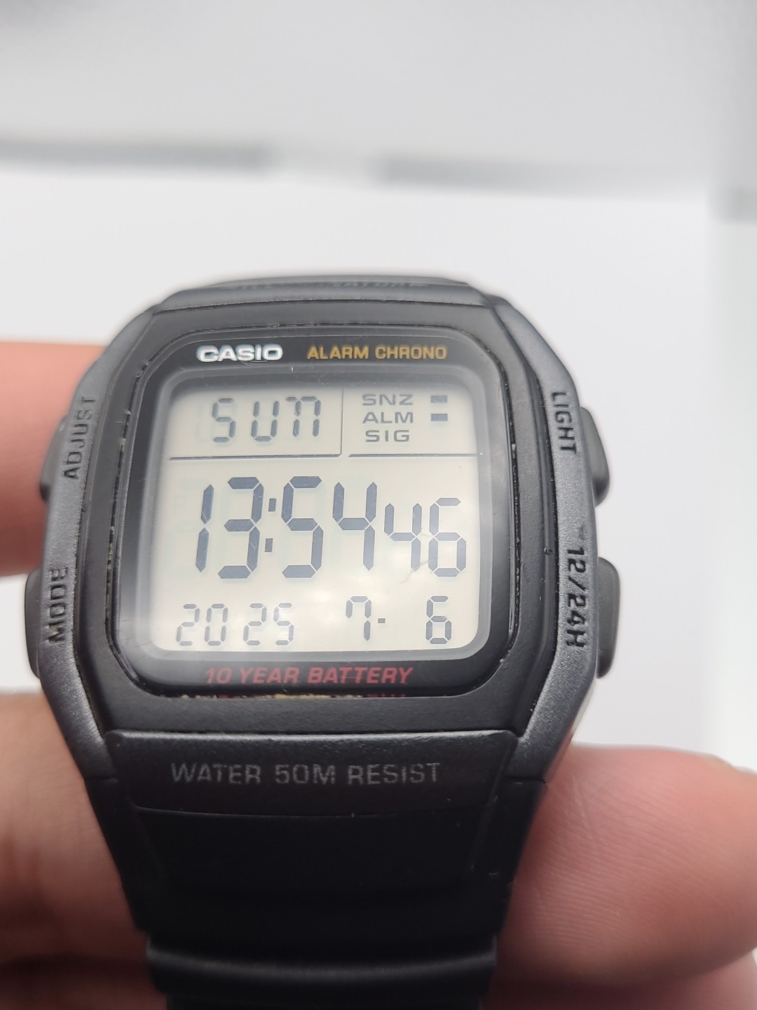 Casio Illuminator Digital Watch Men Alarm Chronograph 3239 W-96H Day Date Workin