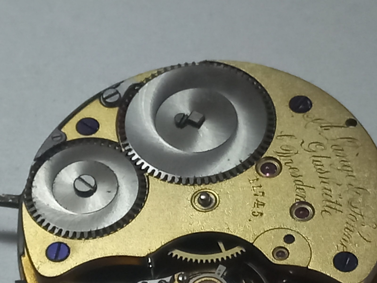 RARE VINTAGE A LANGE SÖHNE GLASHÜTTE POCKET WATCH MOVEMENT