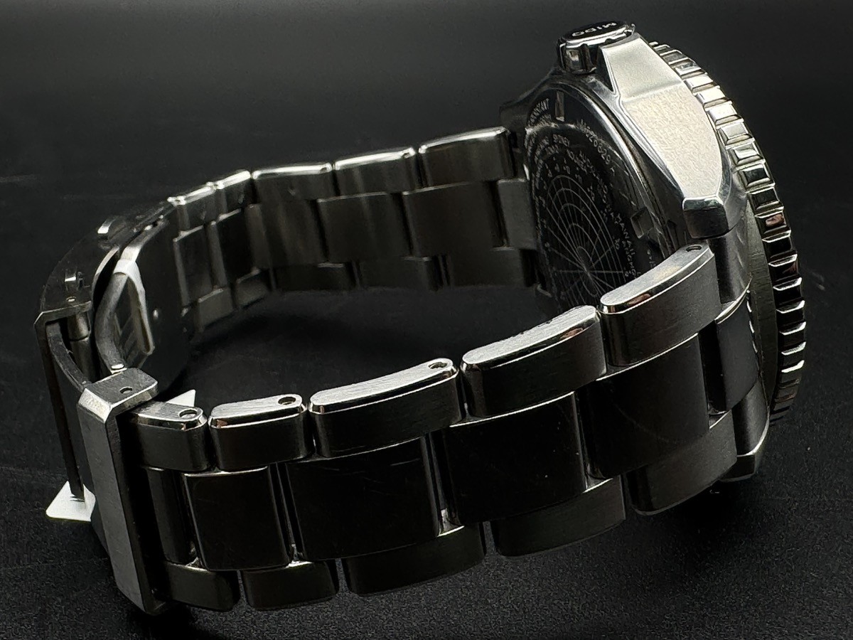 MIDO OCEAN STAR GMT AUTOMATIC SWISS MADE BLACK DIAL STAINLESS STEEL (J03028524)