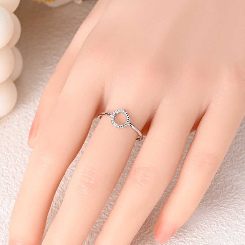 MULA New S925 Sterling Silver Finger Ring AAA CZ Rope Pattern For Women Jewelry