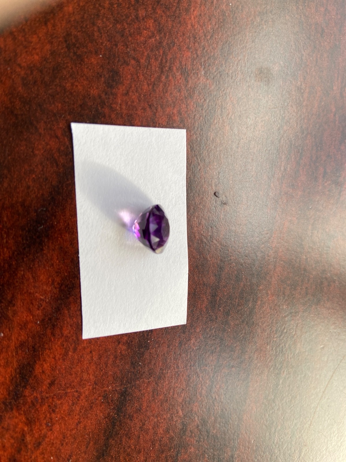 10.2 MM Natural Violet Purple-Ish Amethyst Fancy Faceted Loose Gem