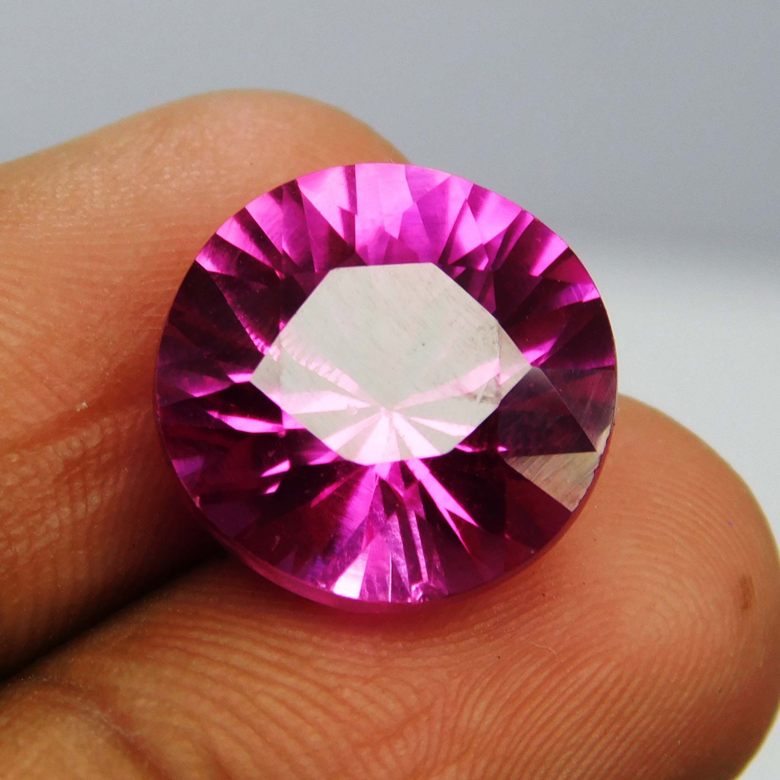 Natural 9.65 Ct Pink Ruby Round Cut CERTIFIED Loose Gemstone Earing Size
