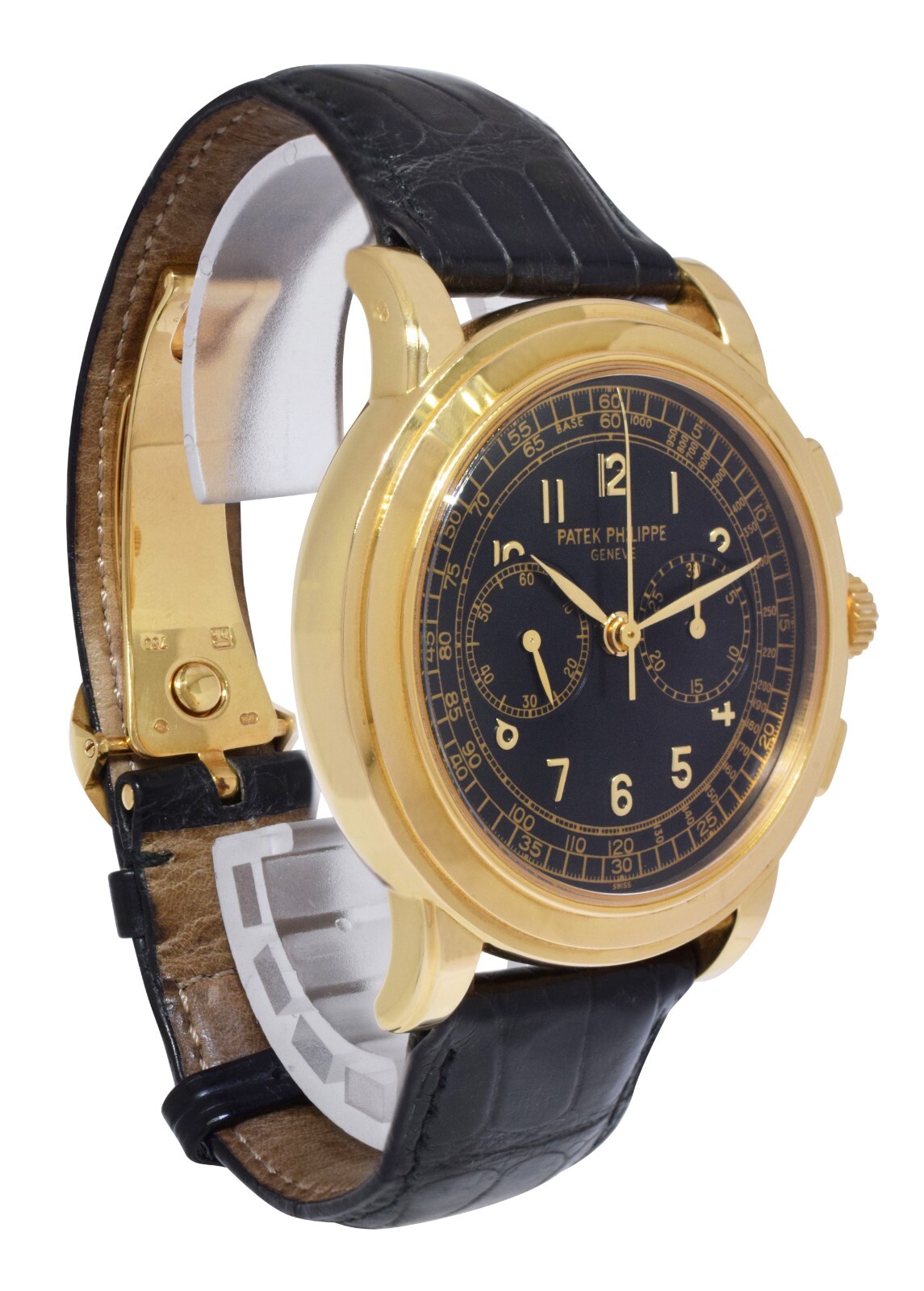 Patek Philippe Chronograph 5070 18k Yellow Gold Mens 42mm Watch B/P ‘ 5070J