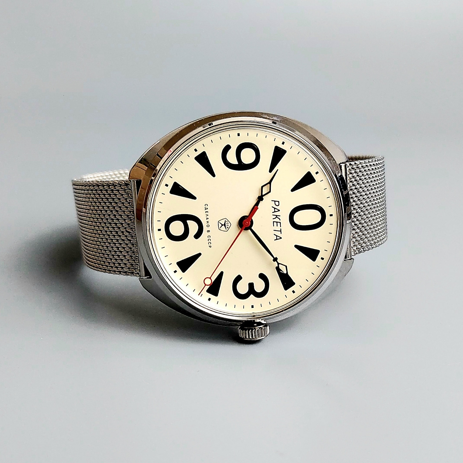 Soviet Vintage Wristwatch RAKETA BIG ZERO Mechanical Men’s Watch Serviced