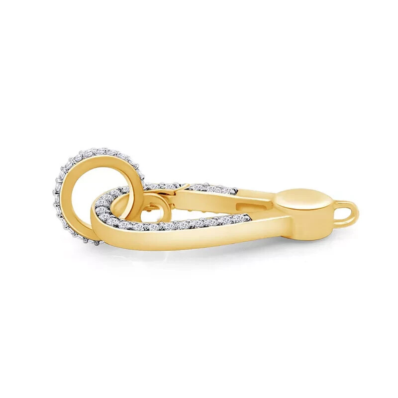 1/2 Ct Diamond Clasp Lock Finding Lab Grown