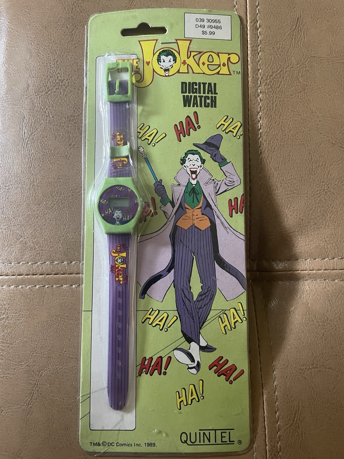 Batman & Joker Vintage 1989 Digital Quartz Watch Set