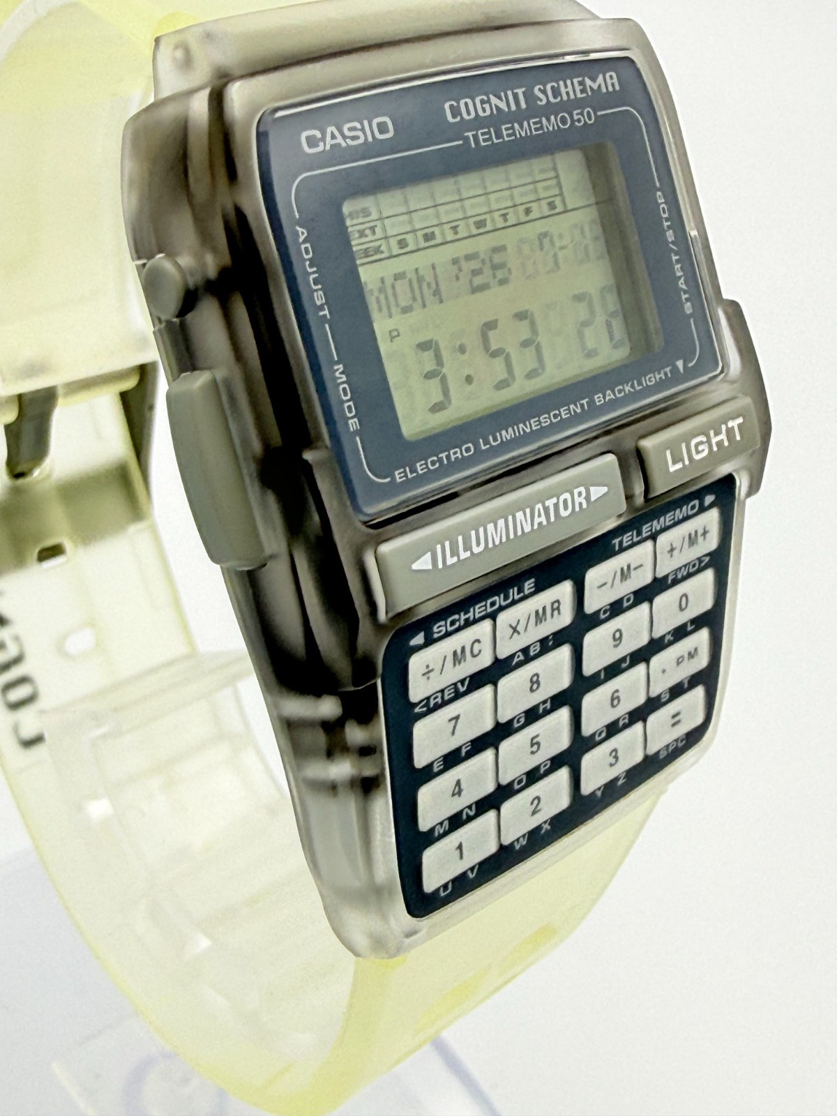 CASIO DBC-63 Cognit Schema Nazca Data Bank Digital Calculator Watch – Rank A