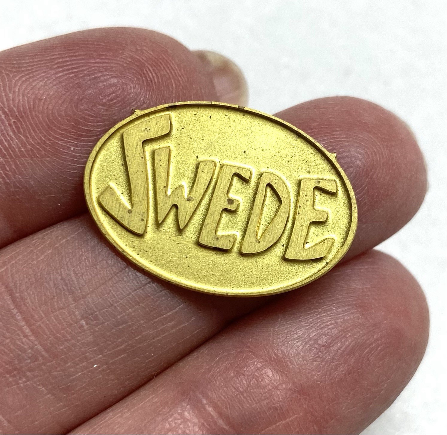 43 pcs. Raw Brass Stamping Finding- Oval shape- SWEDE