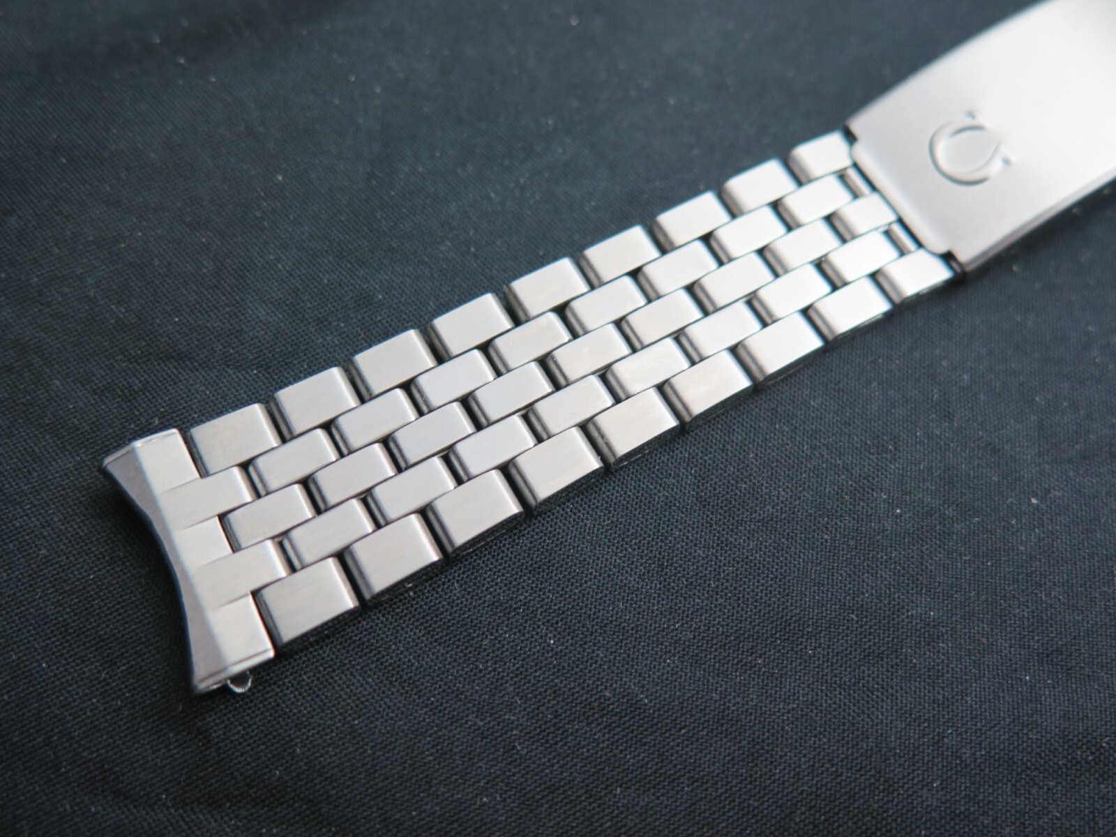 Vintage 19mm STL Stelux Flat Brick Quality Watch Bracelet 1040 NOS 1960s