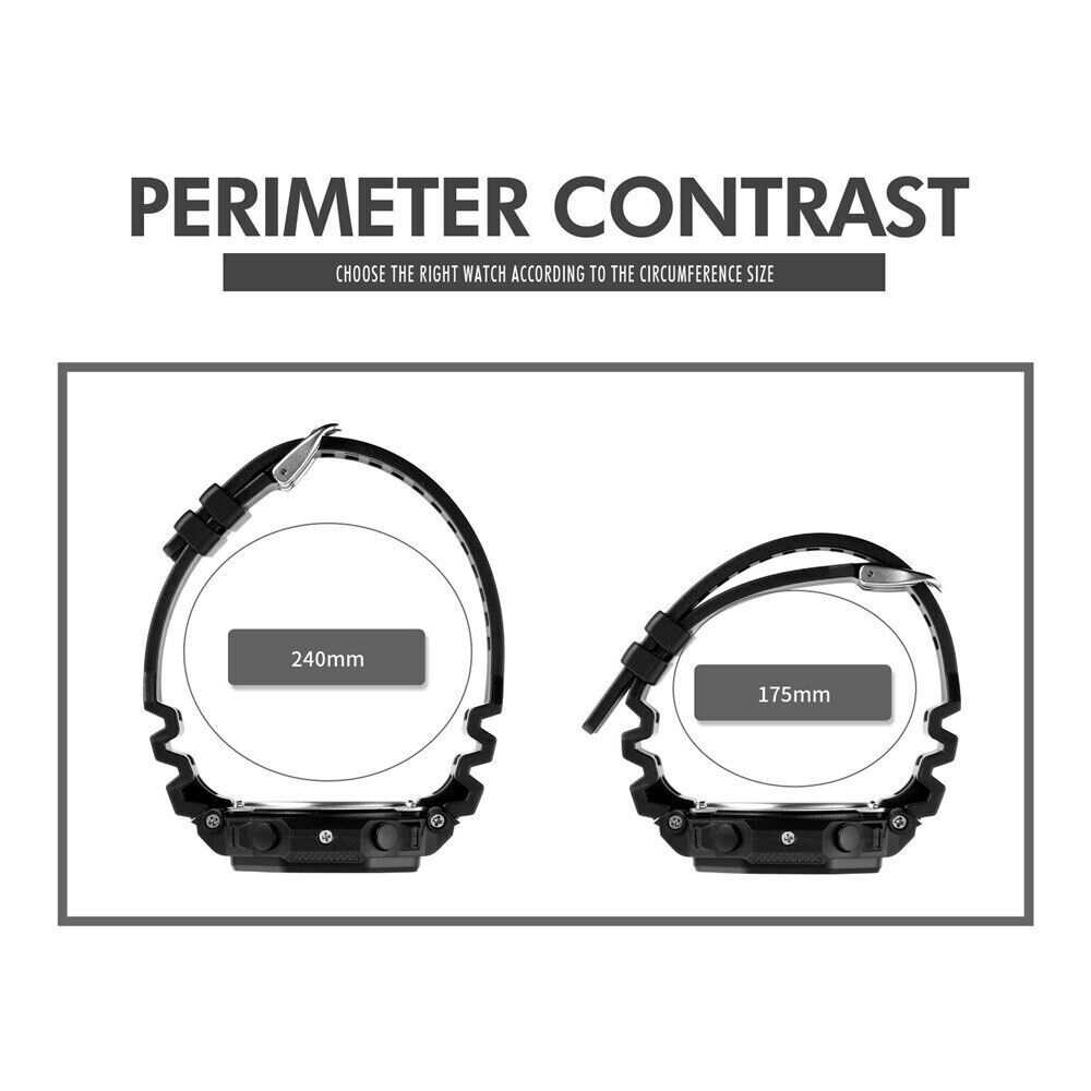 SKMEI Men Watch Rectangle Sport Watches Students Boy LED Date Digital Wristwatch