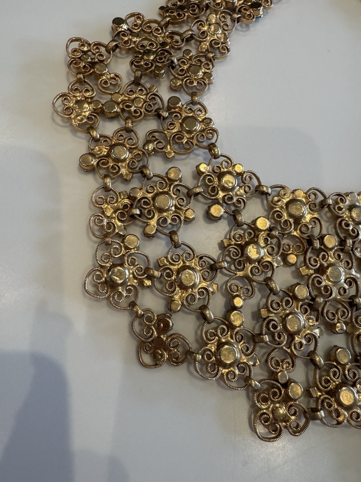 Rare Vintage Kenneth Jay Lane KJL 1960’s Bib Cleopatra Necklace