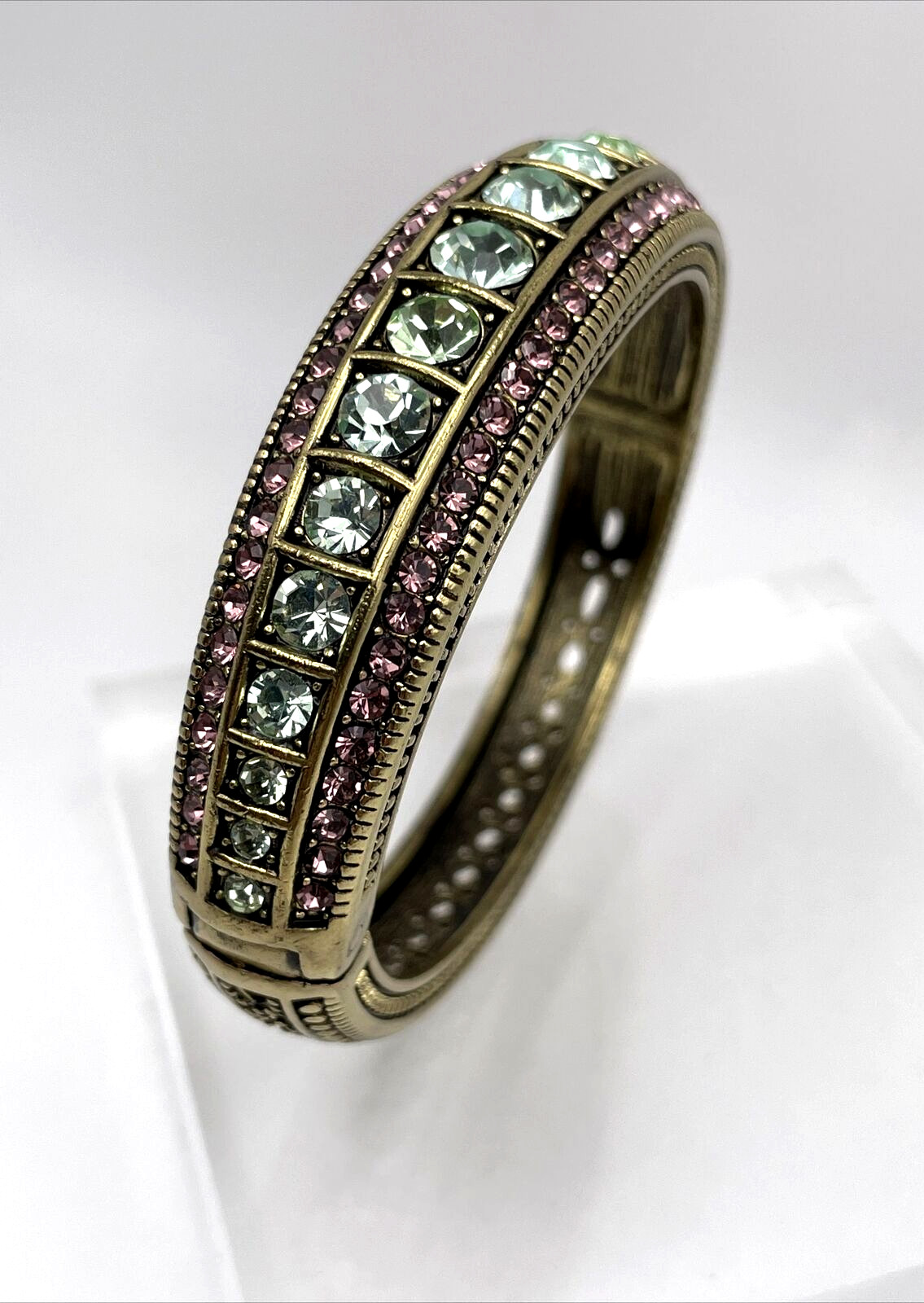 HEIDI DAUS “Everyday Elegance” Crystal Bracelet 2 Piece Set – Chrysolite – NIB