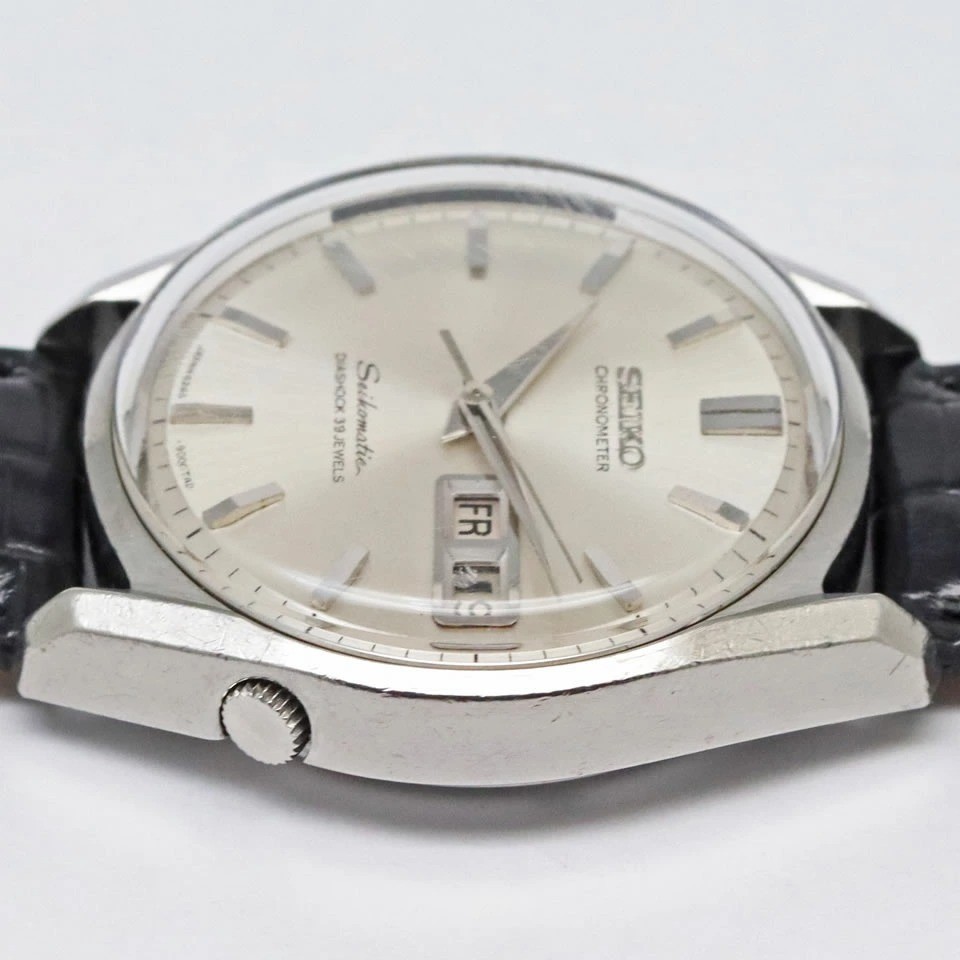 SEIKO SEIKOMATIC CHRONOMETER 6246-9000 1966 Vintage 36.5mm SS Silver Auto Men’s