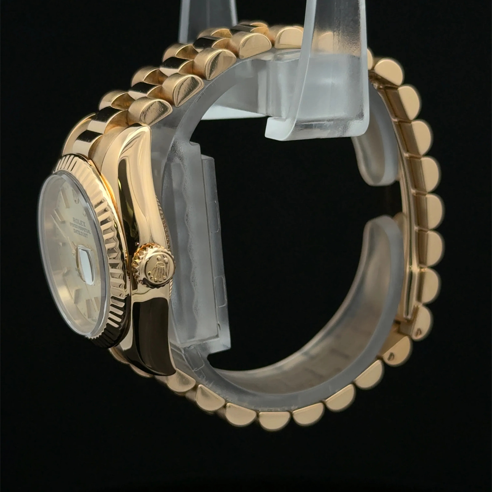2004 Rolex Datejust Lady President Champagne Stick President 179178 Complete YG