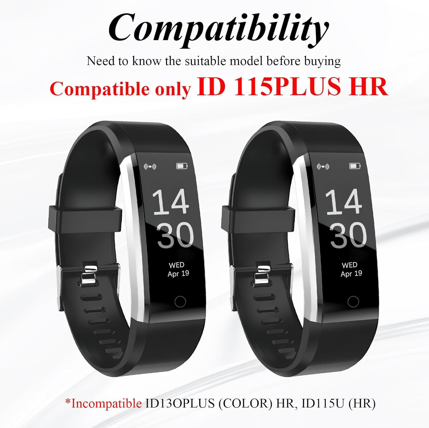 Watch Bands Replacement for Id115Plus HR, Very Fit Pro Activity Fitness Tracker