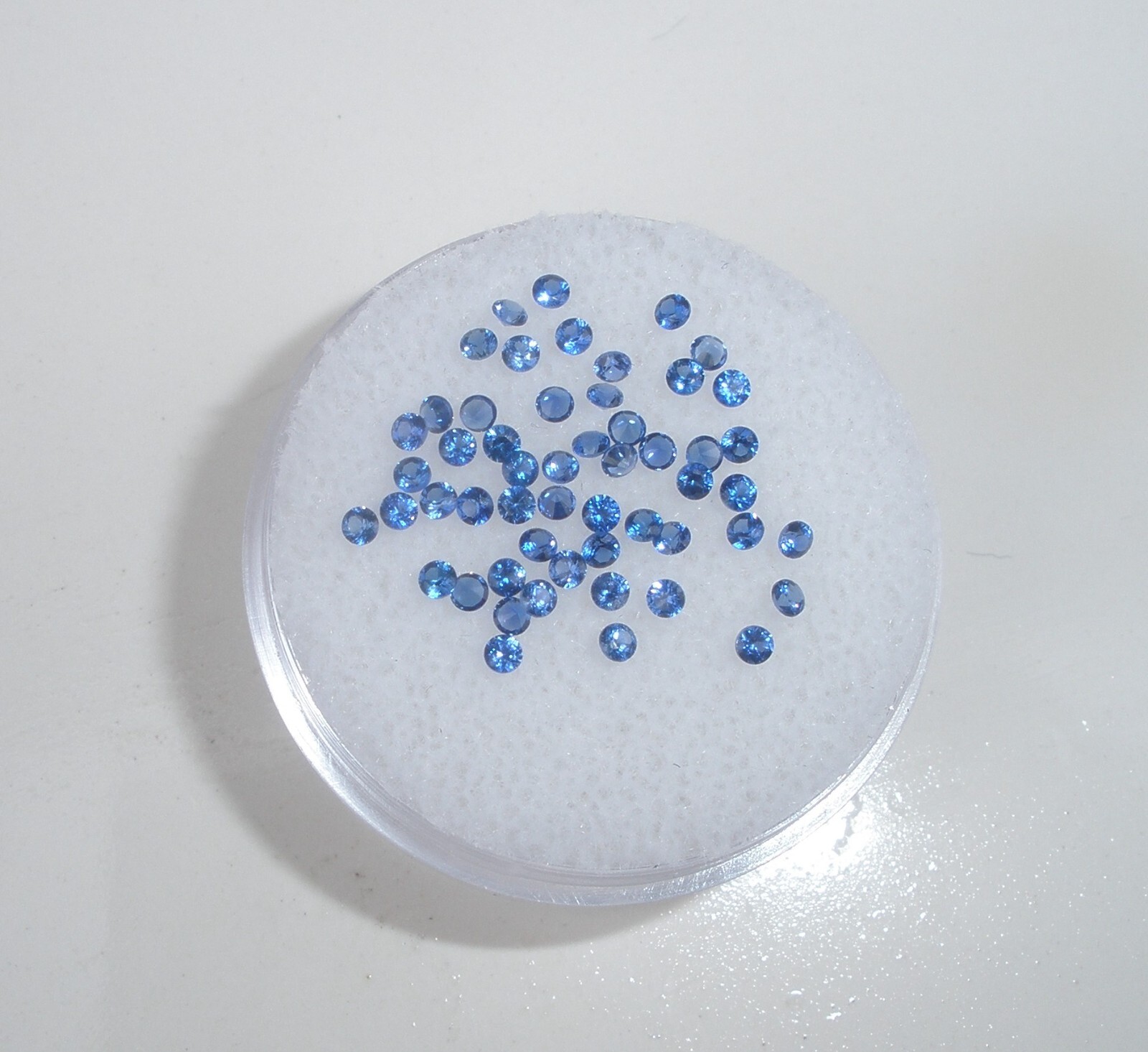 Over 1ct Blue Sapphire Round Natural Gem Parcel 1.5mm Top Quality
