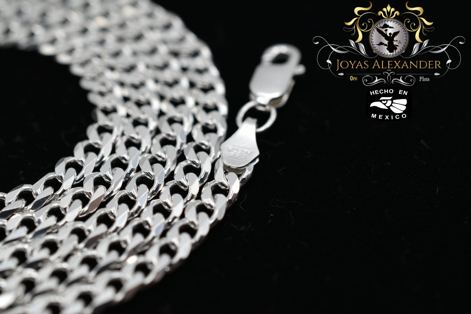 Curb Link Men’s Chain Plata Mexico Sterling Silver Diamond Cut Women’s Necklace