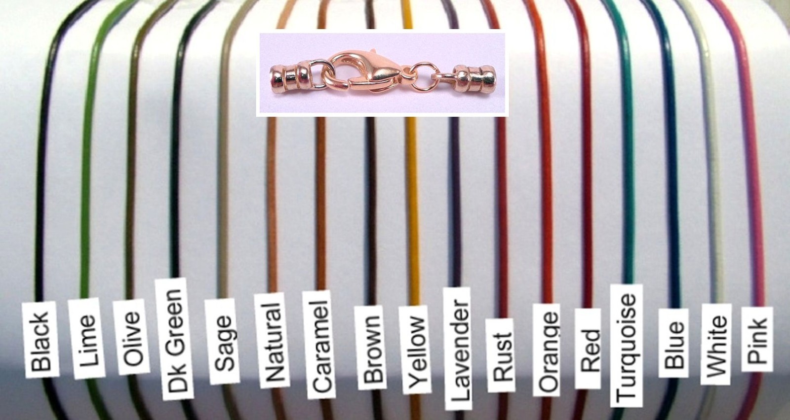GOLD tone / brass 2mm leather cord necklace 21, 22, 23, 24, 26, 28, or 30″