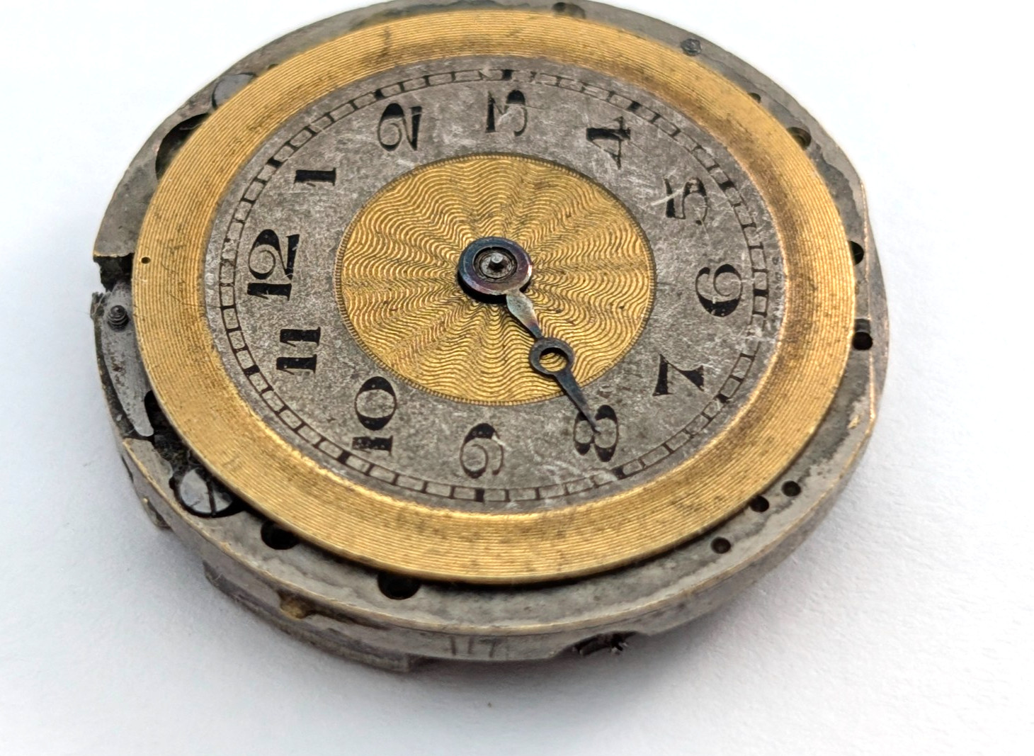 GIRARD 15j Art Deco Textured Dial Ladies 24mm Swiss Watch Movement PARTS REPAIR