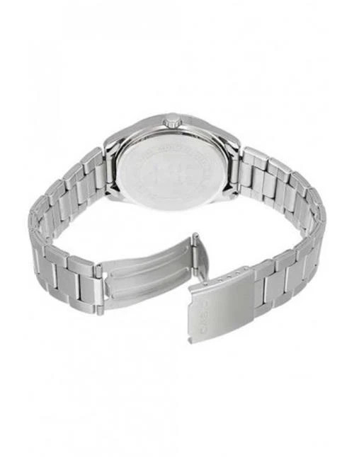 Casio luxury MEN WATCH BLACK GOLD Silver Stainless Steel MTP1302D-1A2V/ NEW BOX