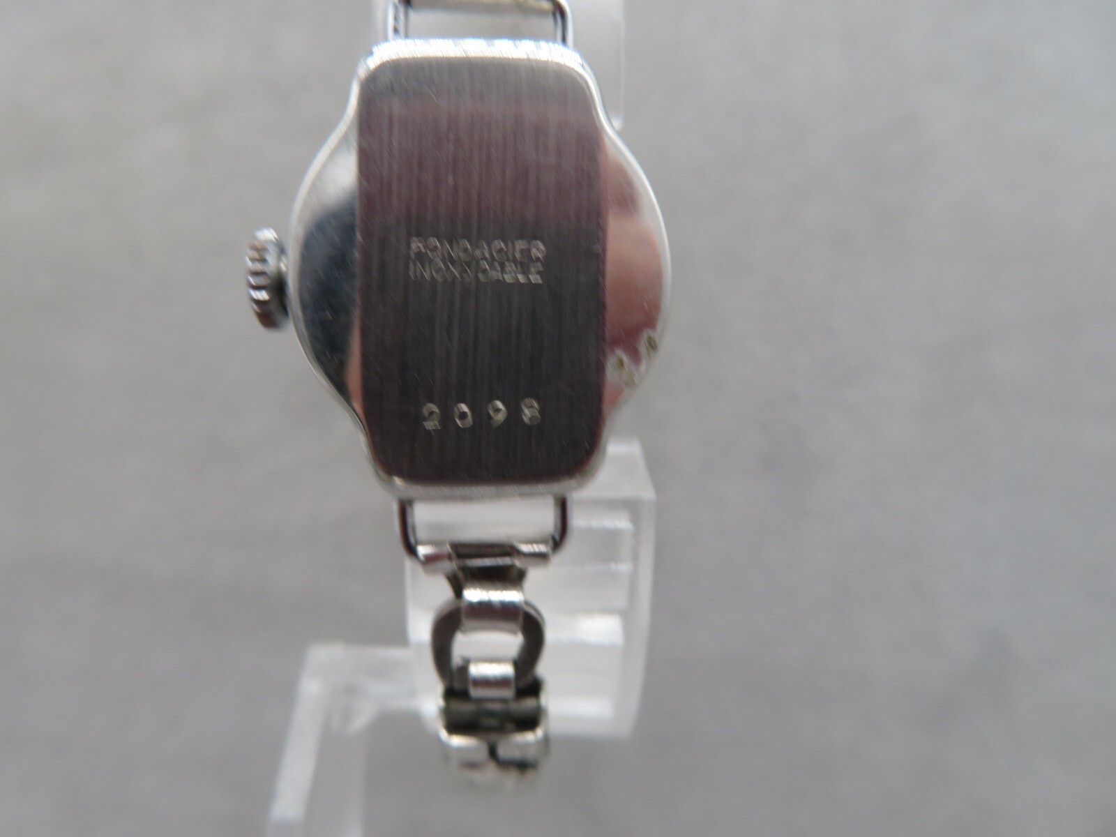 Ladies Vintage Nikles Fond Acier Inoxydable Watch FOR PARTS/REPAIRS
