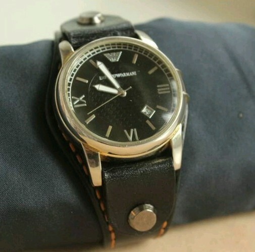 Handmade18 19 20 22 23 24 mm WATCH STRAP Watch BAND black watch band /1 keychain