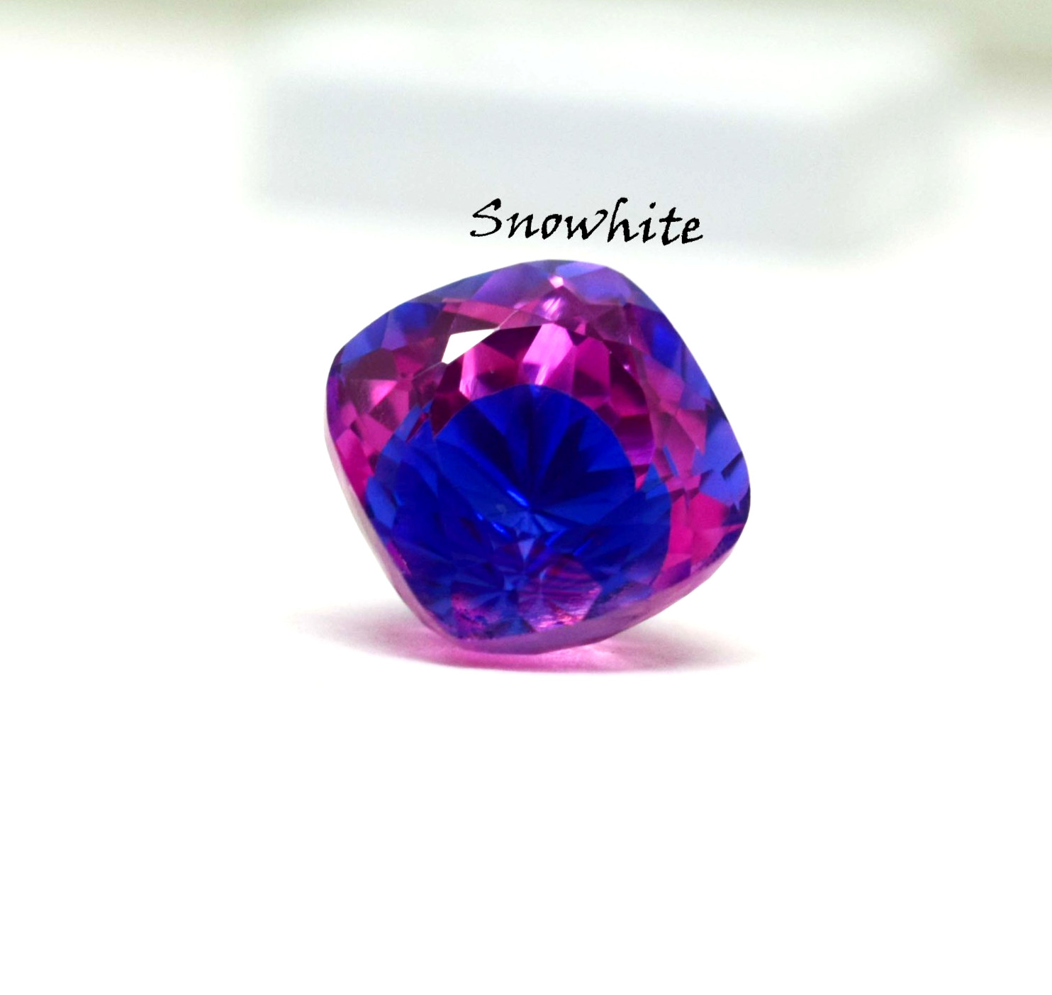 Rare Natural Pink & Blue Pitambari 12–14 Ct Cushion Cut Certified Loose Gemstone
