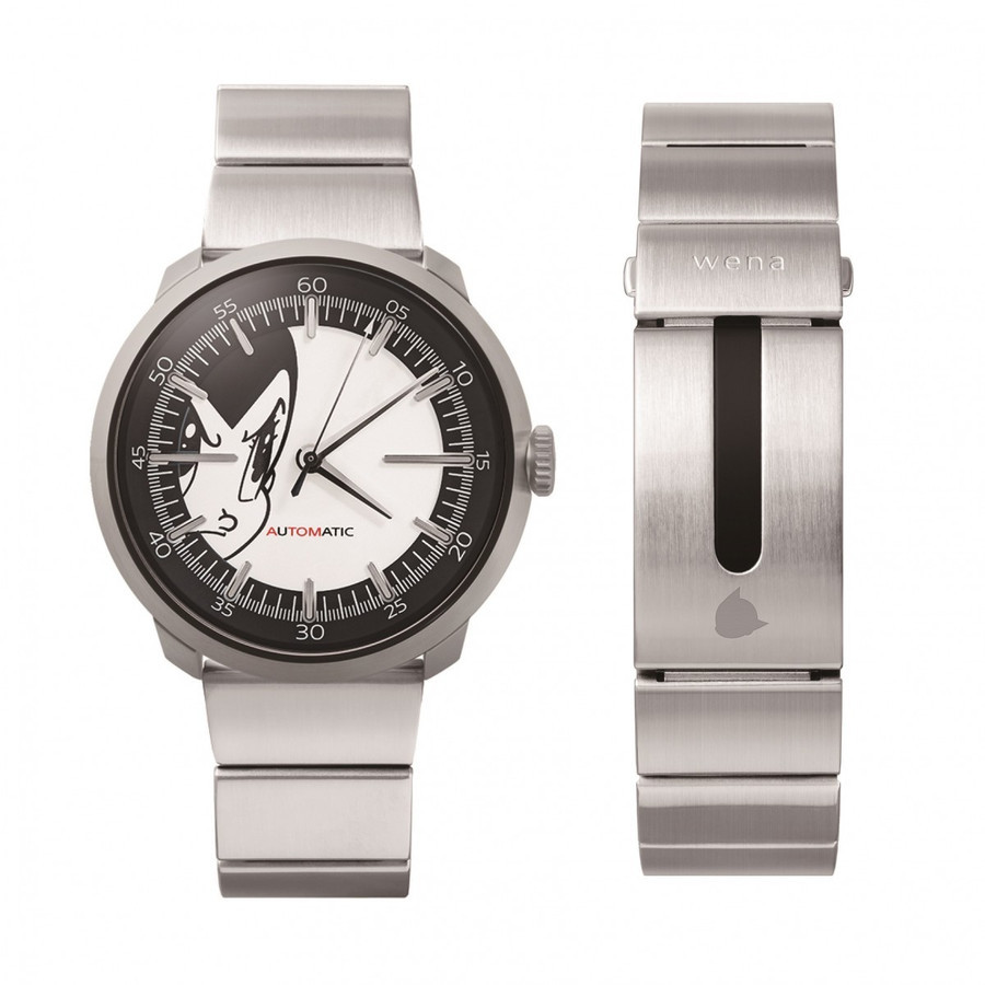 SONY wena wrist Three Hands Mechanical Silver ATOM Edition WNW-SB12A/S Astro Boy