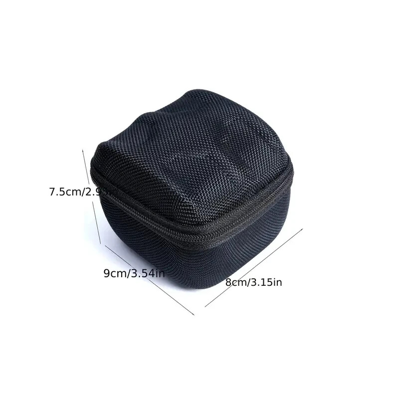 1 Slot Black & Black Watch Hard Case Watch Roll travel case, Storage Case