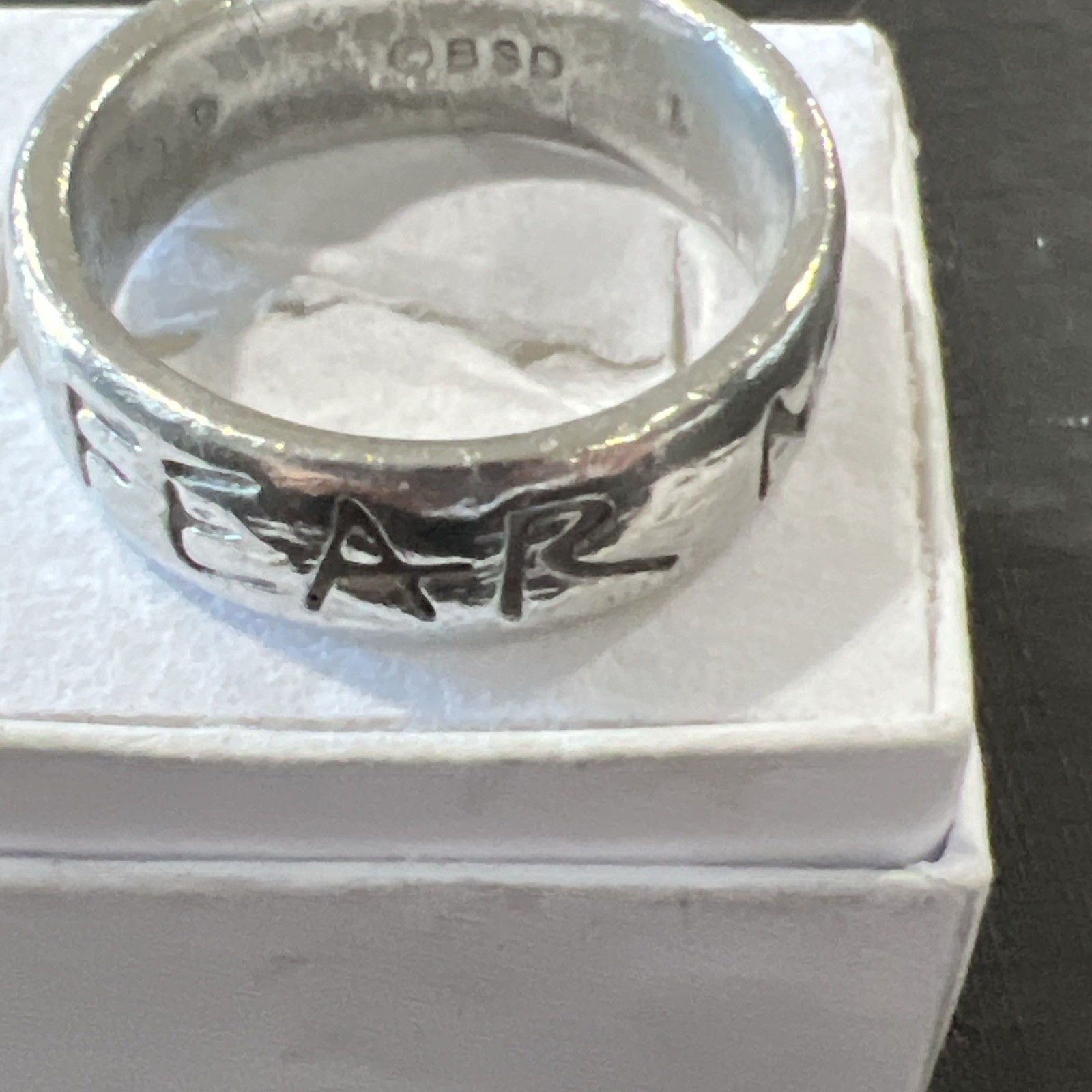 Fear Not Ring Signed Josh 1:9 BSD Size 12.5