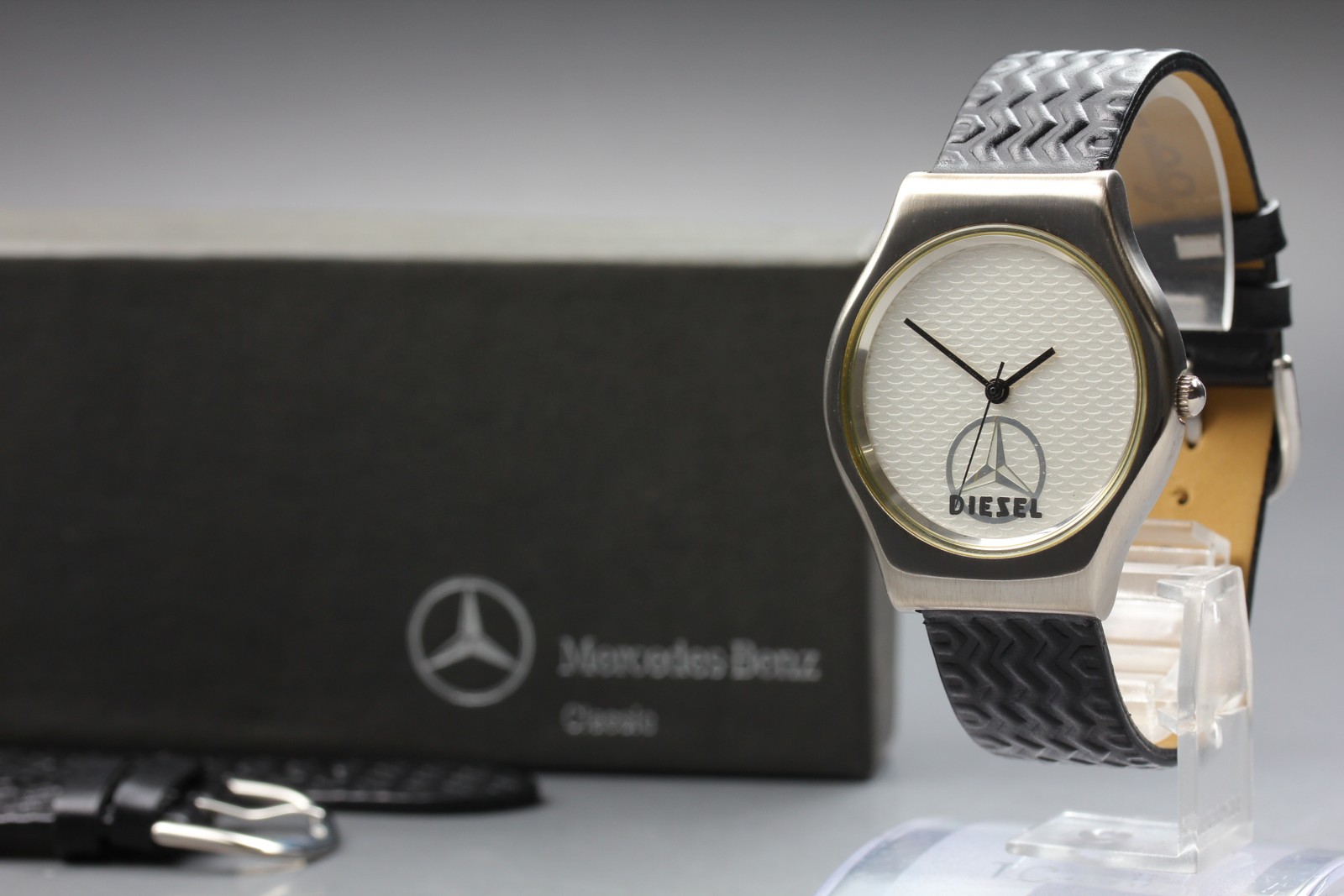 Rare Mercedes Benz Mens Watch 1996 Limited 500 Diesel Japan Movt Box New Batt