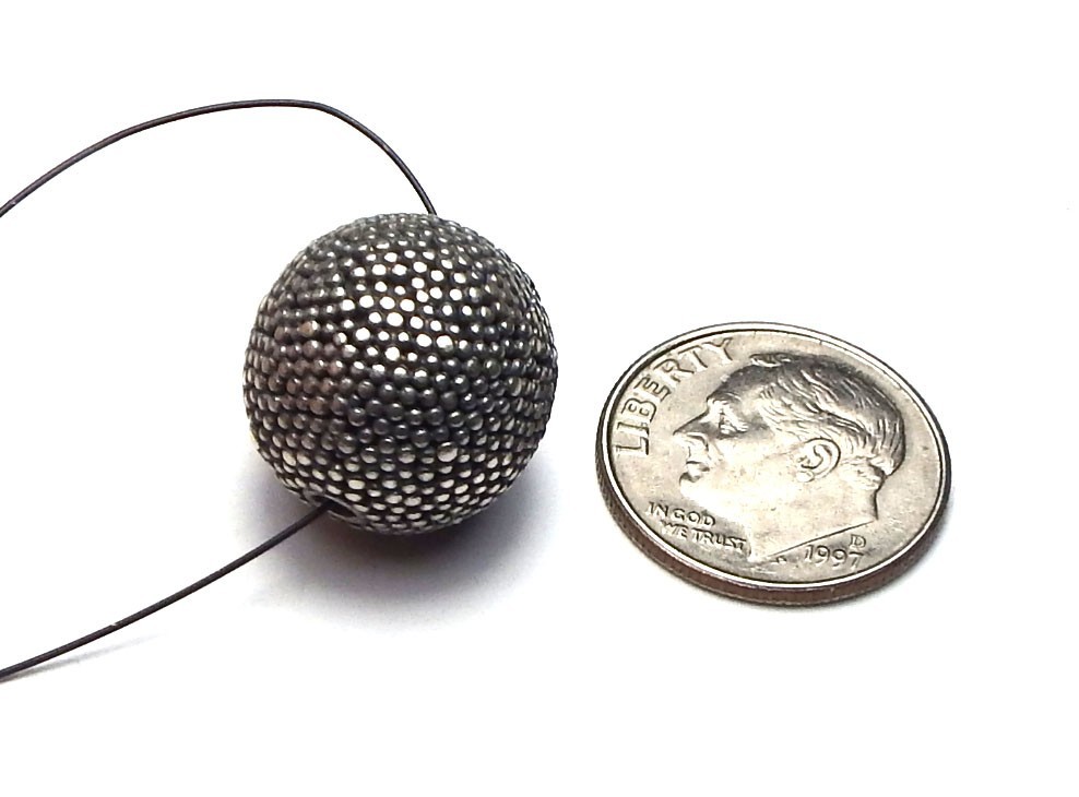 Bali STERLING SILVER Focal Bead Handmade BIG Indonesia – CHOOSE STYLE