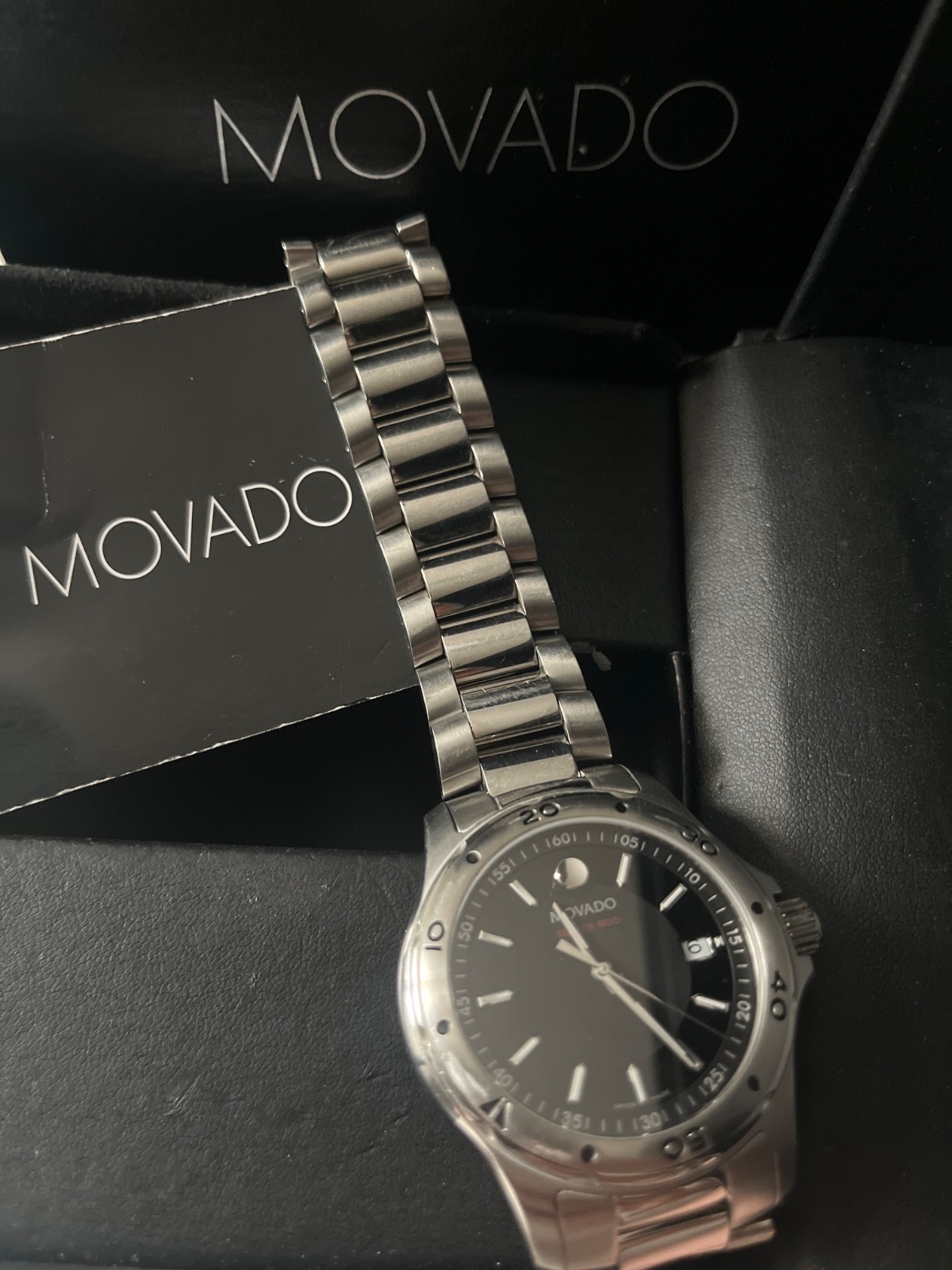 Movado Series 800 48mm Stainless Steel Case Silver Band – (2600074)