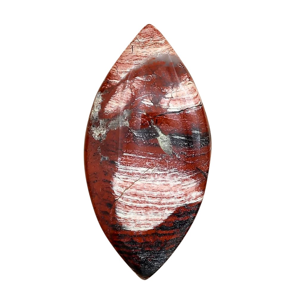 Natural Snake Skin Jasper 41.2×20.55×5.5 mm Marquise Shape Gemstone LS01013-11
