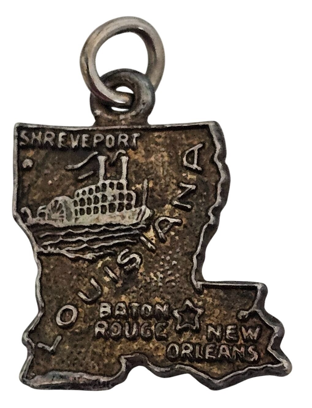 Vintage Louisiana State NAWSC Charm Pendant Shreveport Baton Rouge New Orleans