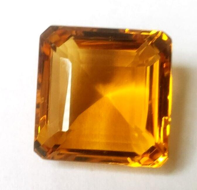 86.50 Ct. Large Yellow Citrine Square Cut AAA+ Loose Gemstone for Ring & Pendant