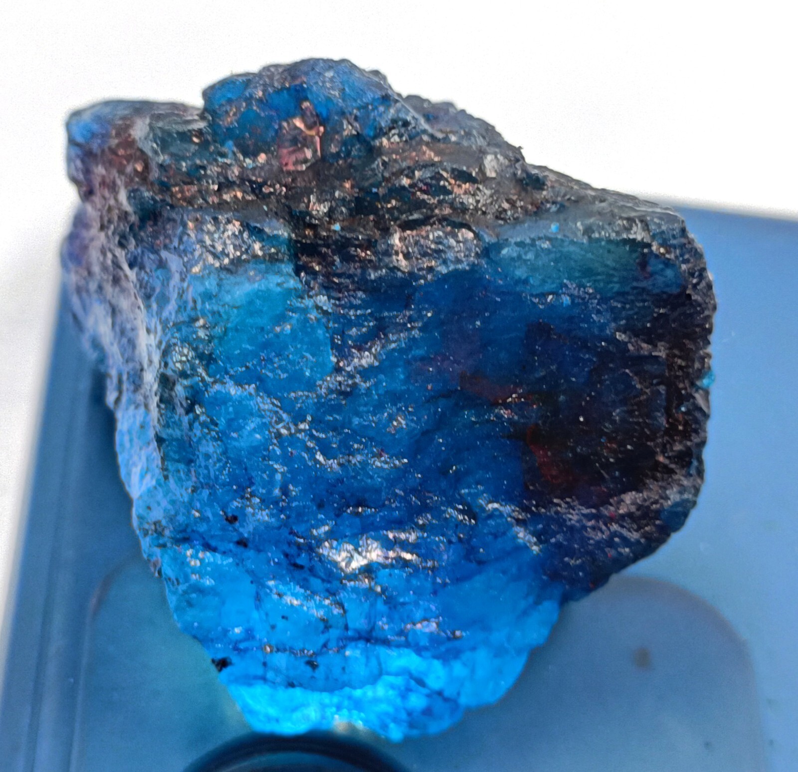 Dyed Natural Kashmiri Sapphire 250-265 Ct Dyed Rough Gemstone DSP