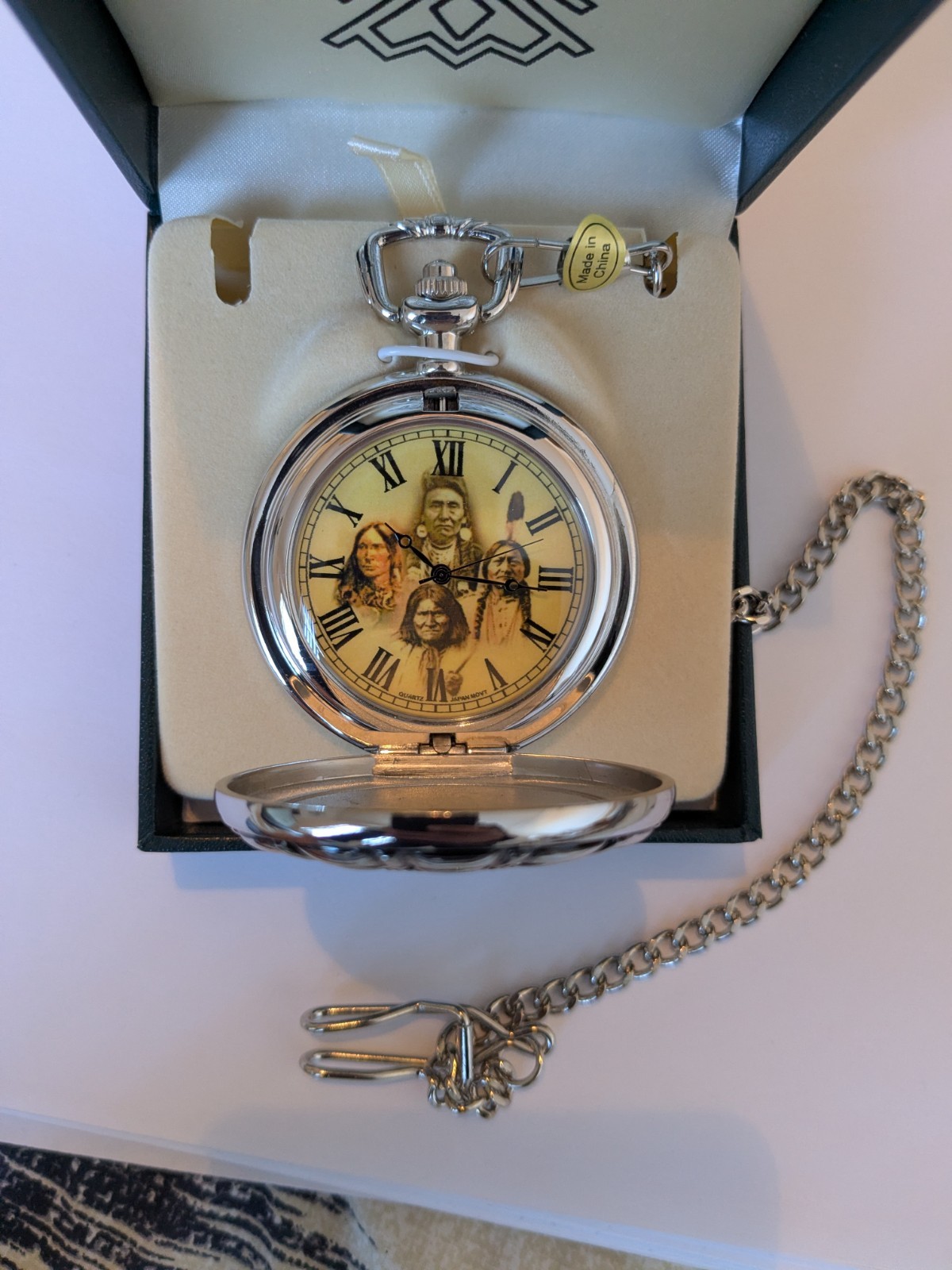 Native American Pocket Watch Quartz