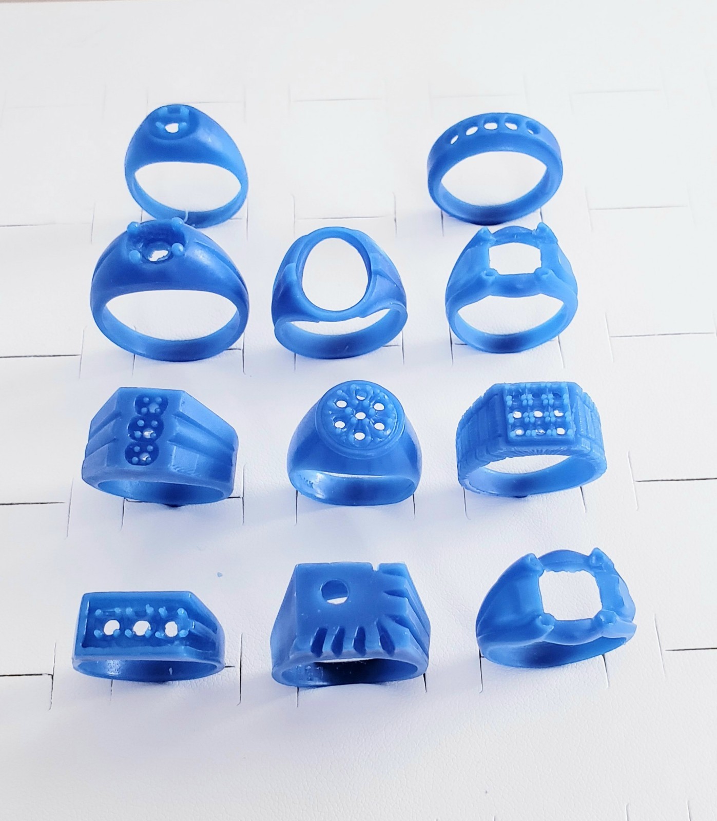 11 Assorted Rings. Wax Jewelry Patterns For Lost Wax Casting 26-060