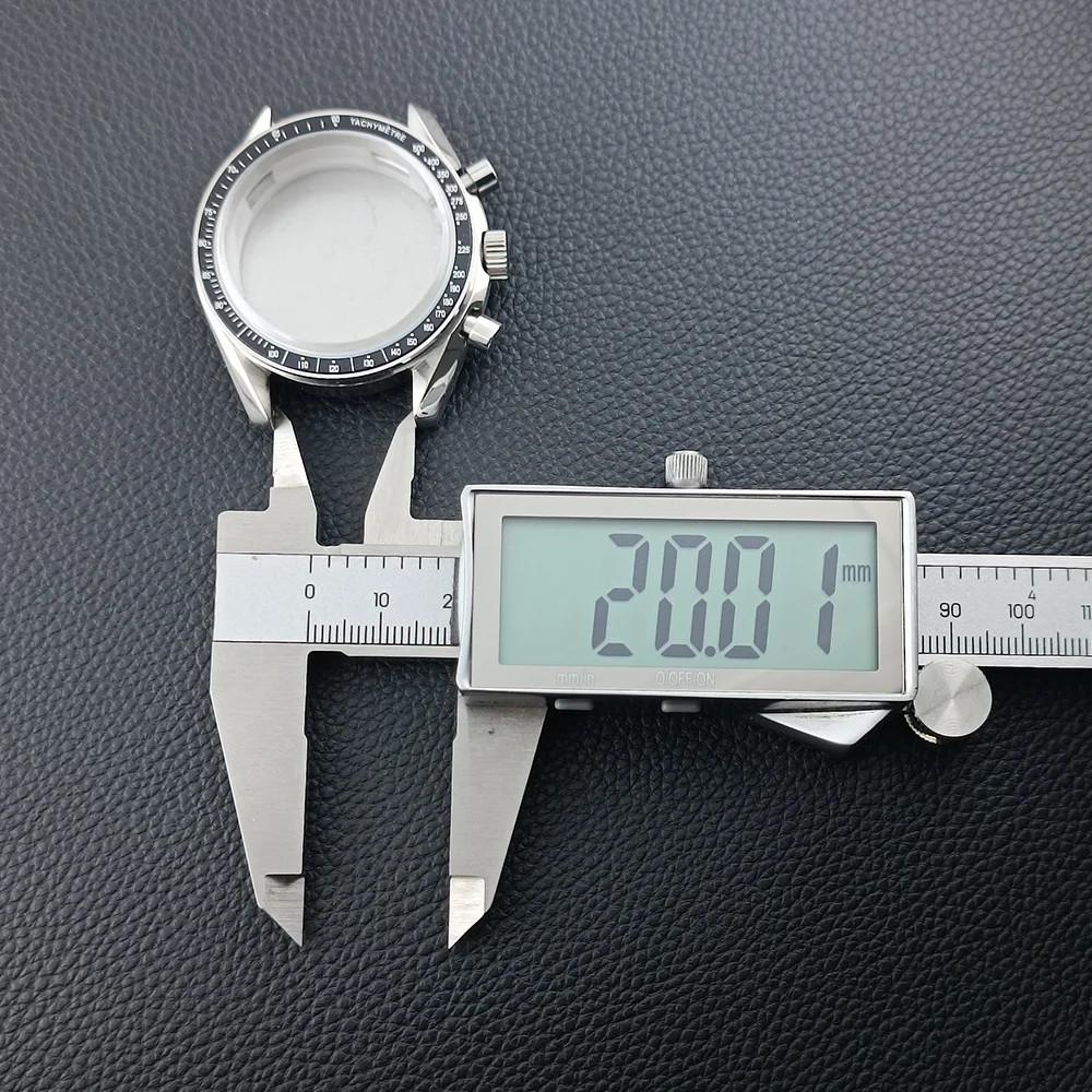39.7mm Men’s Metal Case for VK63 Movement Watch Parts 20mm Strap Watch Box