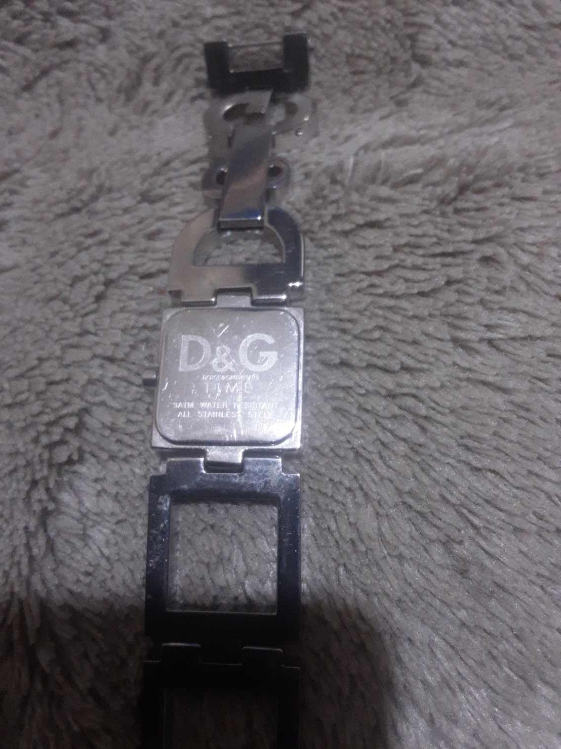 2024 D&G Stainless Steel Watch 20×22mm Working New Battery No Box 17cm