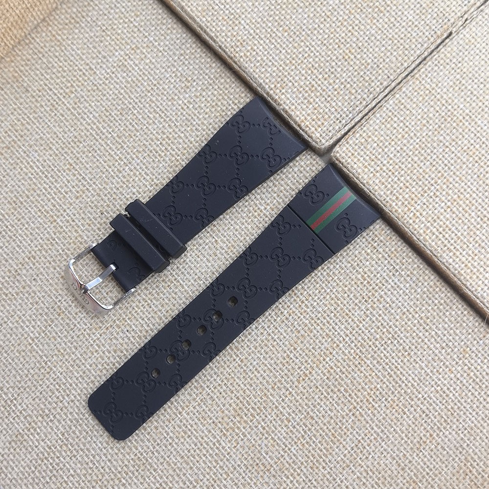 26MM Quality Silicone Rubber Watch Band Straps For I-Gucci YA114207 YA114229/209