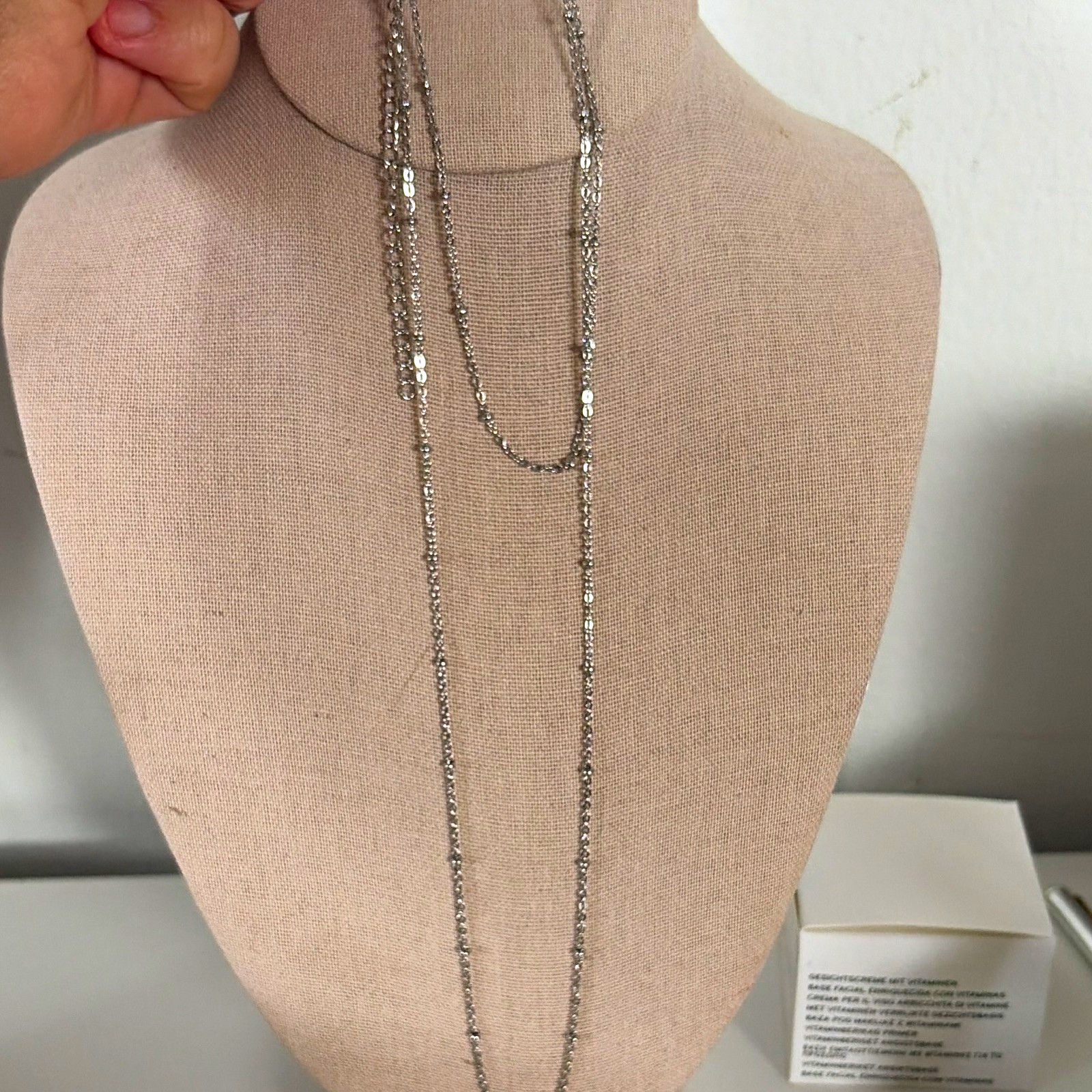 Stainless steel satellite belly chain -31 in w extender